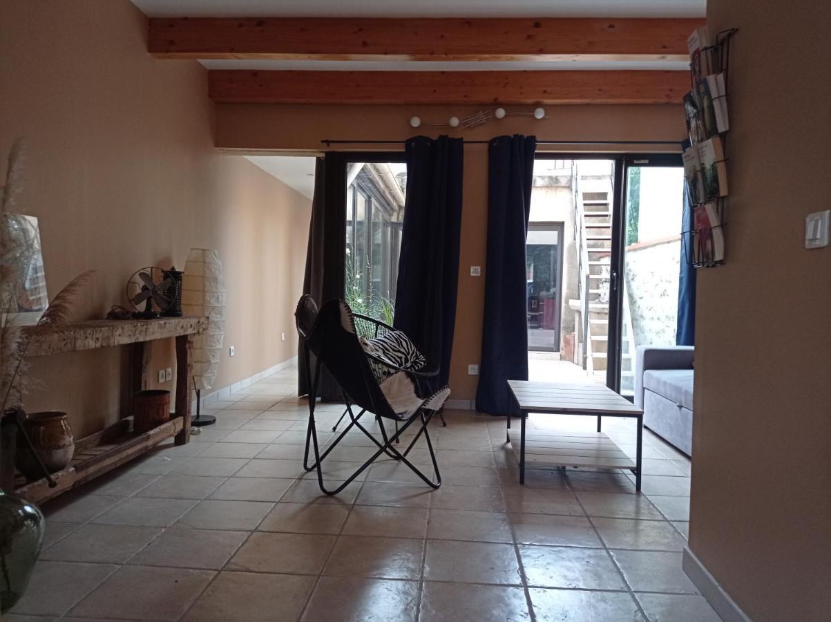 Maison De Charme Avec Patio Et Terrasse De Toit Estagel 외부 사진