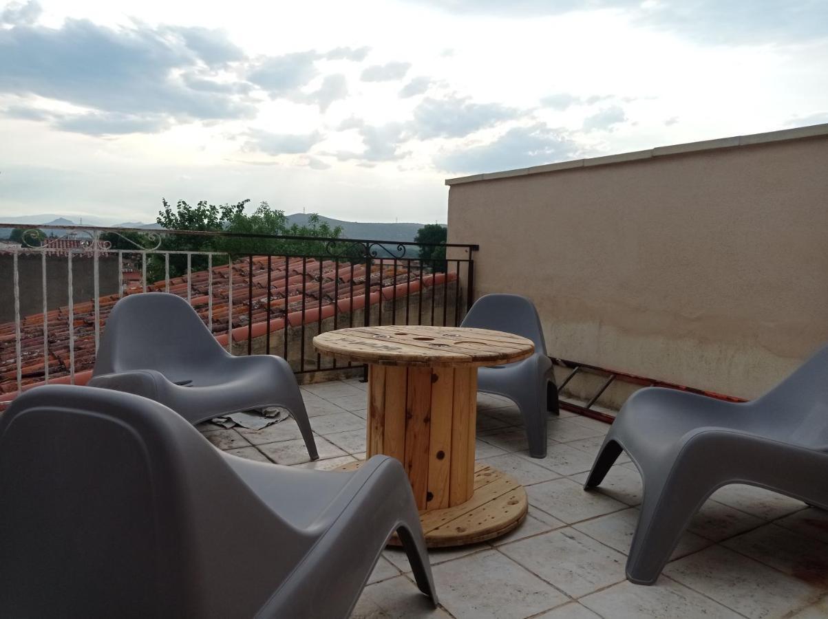 Maison De Charme Avec Patio Et Terrasse De Toit Estagel 외부 사진